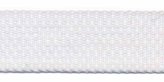 Tassenband 3 cm wit zware kwaliteit