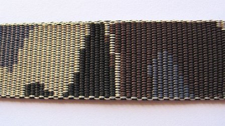 Tassenband 3 cm camouflage dubbelzijdig