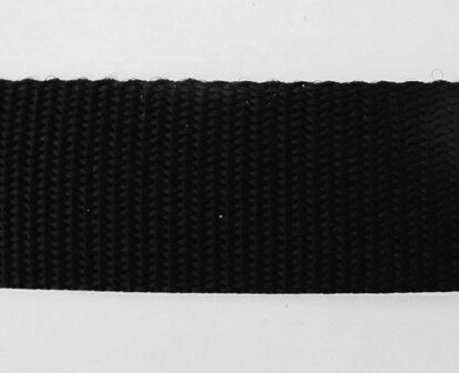 Tassenband 4 cm zwart zware kwaliteit