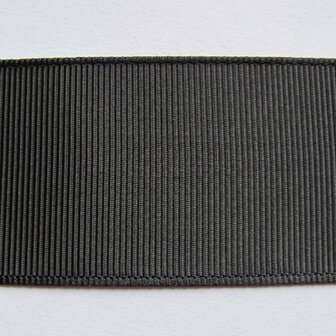 Tassenband 3 cm zwart ribsband