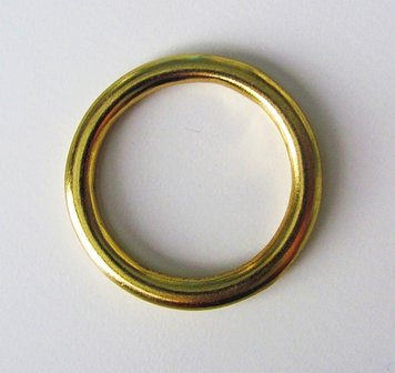 Ring messing 36 mm doorvoer 26 mm.Geschikt voor 1,5 cm breed band