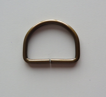 AANBIEDING  D ring brons 36 mm doorvoer 30 mm