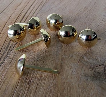 Bodemdoppen Goudkleur basestuds 15 mm