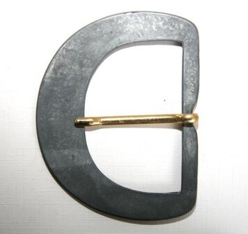 Gesp zilverkleur doorvoer 62 mm