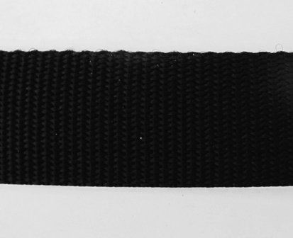 Tassenband 2 cm zwart zware kwaliteit