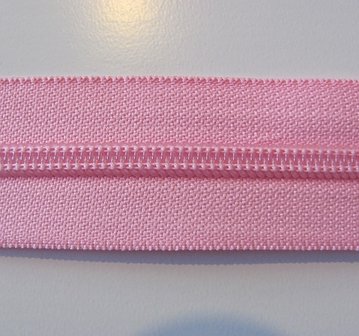 Rits van de rol 6 mm roze