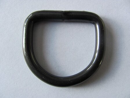 D ring antraciet-zwart 40 mm doorgang 30 mm