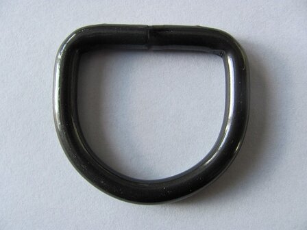 AANBIEDING D ring antraciet-zwart 40 mm doorgang 30 mm