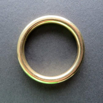 Ring messing 32 mm dikte 4 mm gelast doorgang 24 mm
