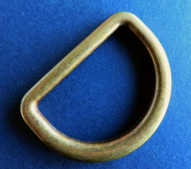 D ring brons 50 mm doorvoer 40 mm gelast 