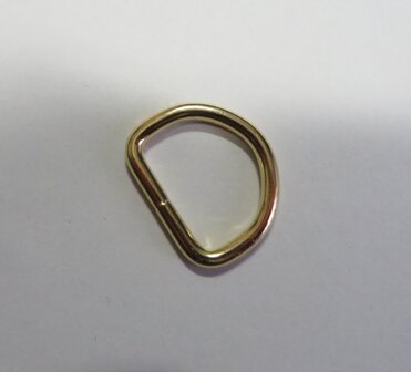 D ring messing 28 mm doorgang  20 mm voor 2 cm breed band