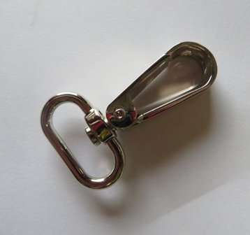 Musketonsluiting 5,5 cm  doorgang 25 mm 
