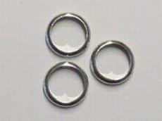 Ring 20,8 mm doorgang 16 mm verchroomd, geschikt voor 1,5 cm breed band