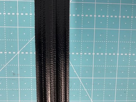 Rol zwarte rits 50 meter WATERDICHT 6mm