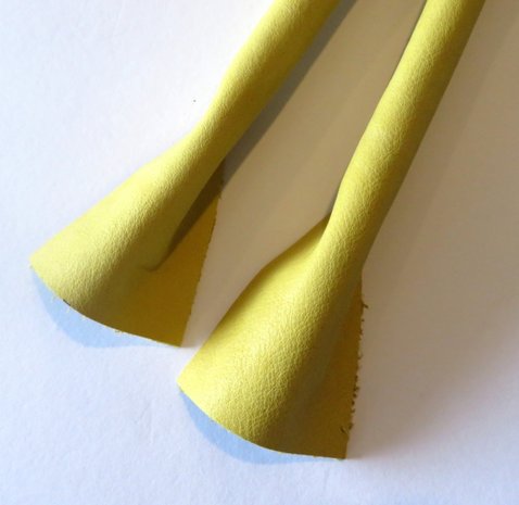Tashengsels echt leer geel in 5 lengtes