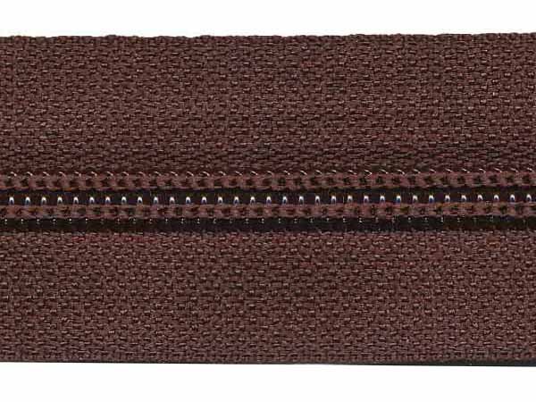 Rits van de rol 6 mm donkerbruin per meter