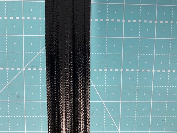 Rol zwarte rits 50 meter WATERDICHT 6mm