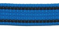 Tassenband 2,5 cm kobalt/zwart zware kwaliteit
