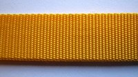 Tassenband 2,5 cm okergeel zware kwaliteit