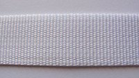 Tassenband 2,5 cm wit zware kwaliteit