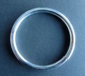 AANBIEDING  Ring 48 mm doorgang 40 mm verchroomd