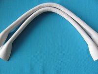 Tashengsels echt leer wit  in 5 lengtes