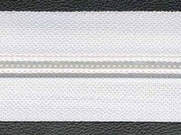 Rits van de rol 4 mm wit per meter